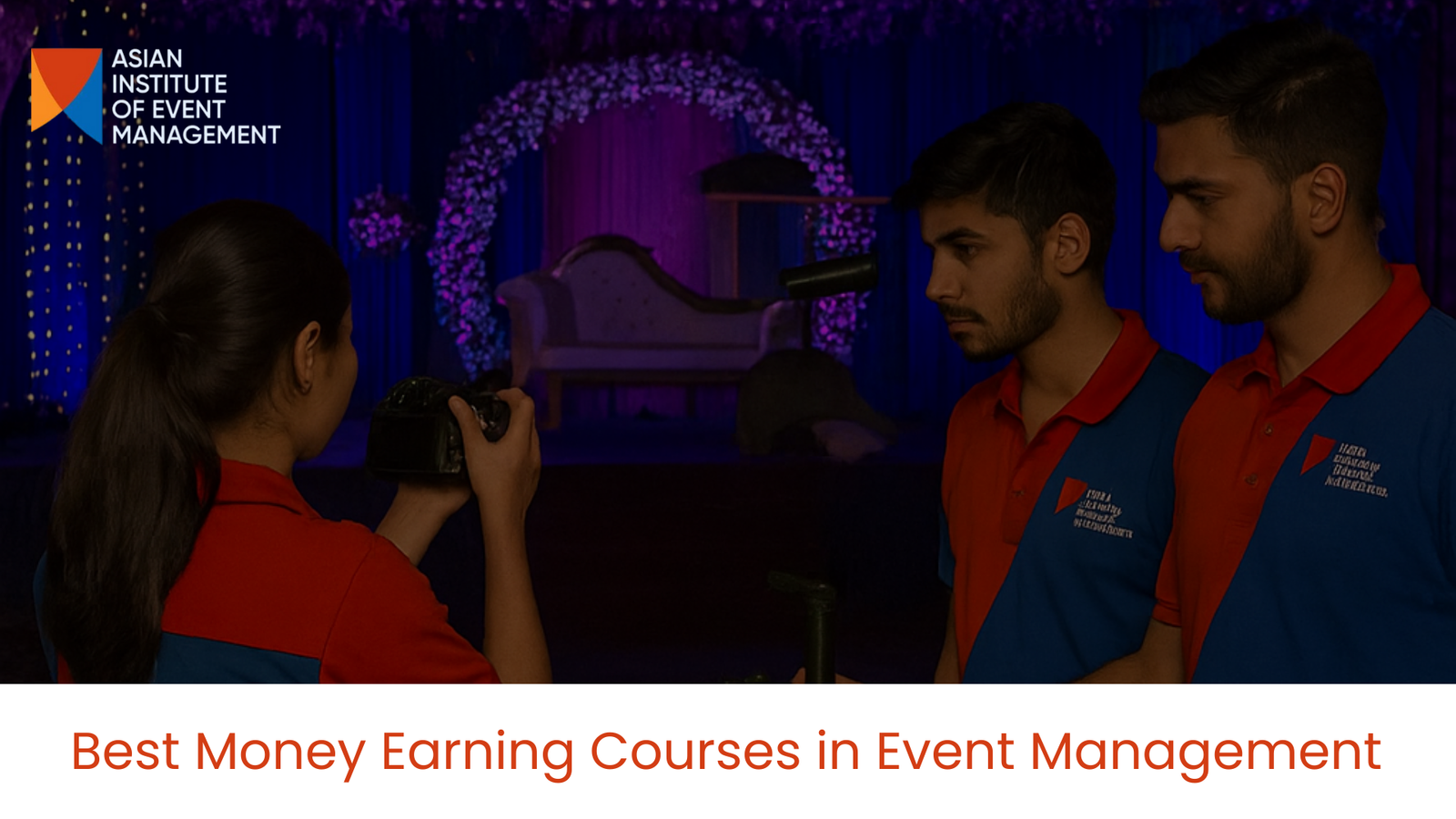 Students at AIEM Kolkata learning event management through practical labs and live projects for high paying careers.