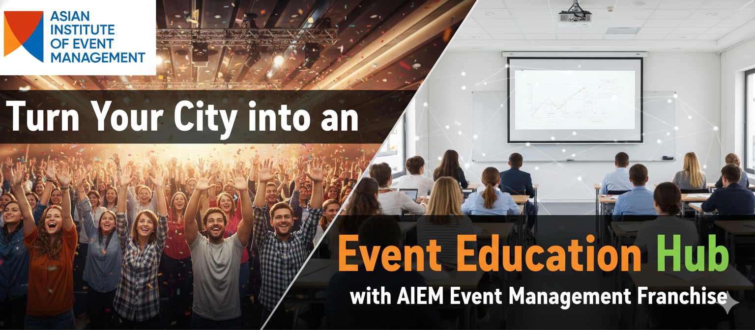 Event management franchise in India by AIEM for city-based education business