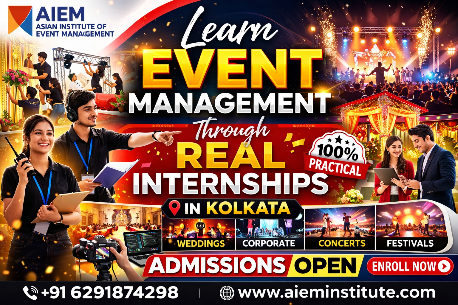event management course with guaranteed placement in Kolkata
