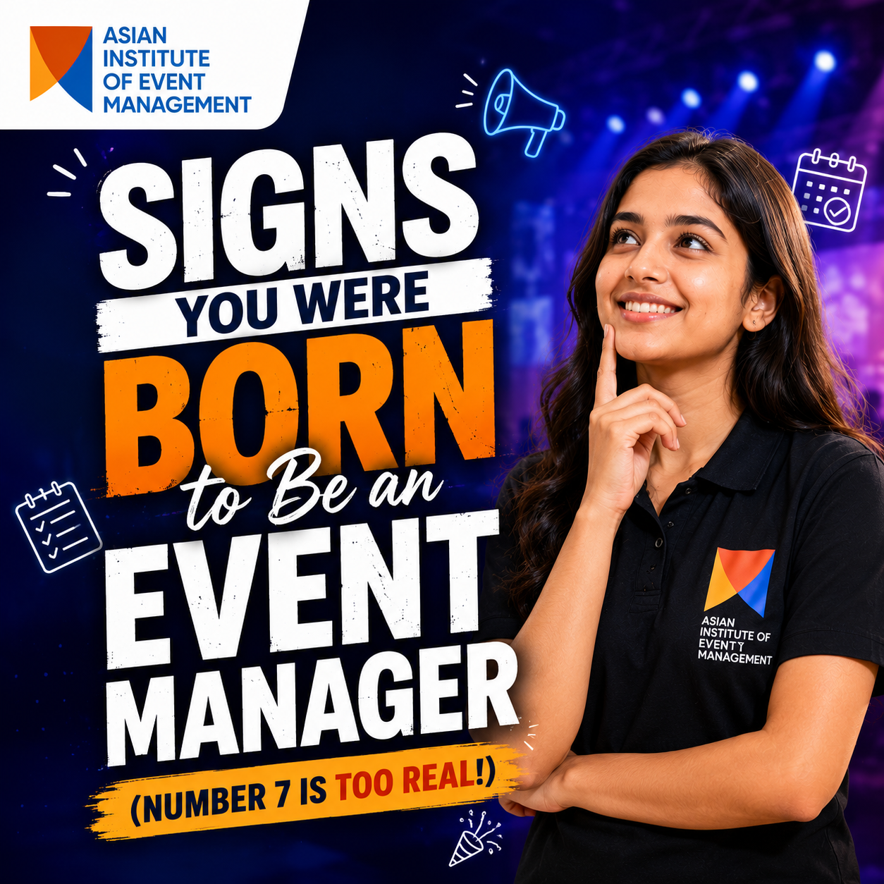 Signs You Were Born to Be an Event Manager thumbnail by Asian Institute of Event Management
