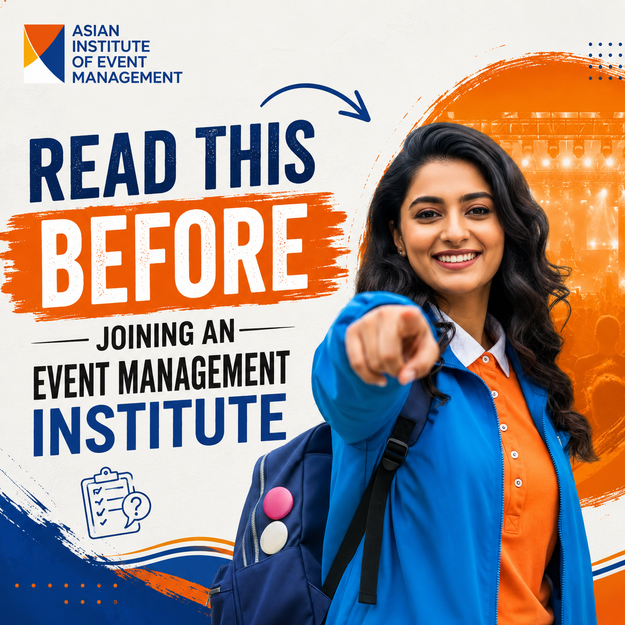 Students learning practical event management skills at Asian Institute Of Event Management