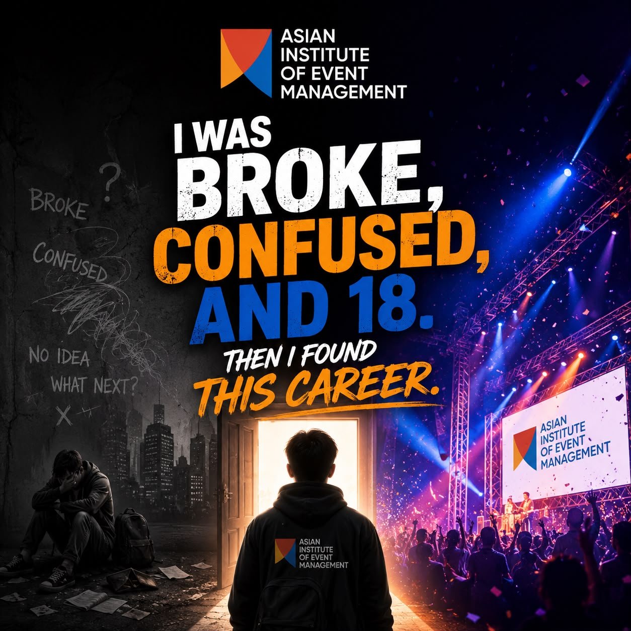 Student beginning a successful Event Management Career after 12th at Asian Institute Of Event Management