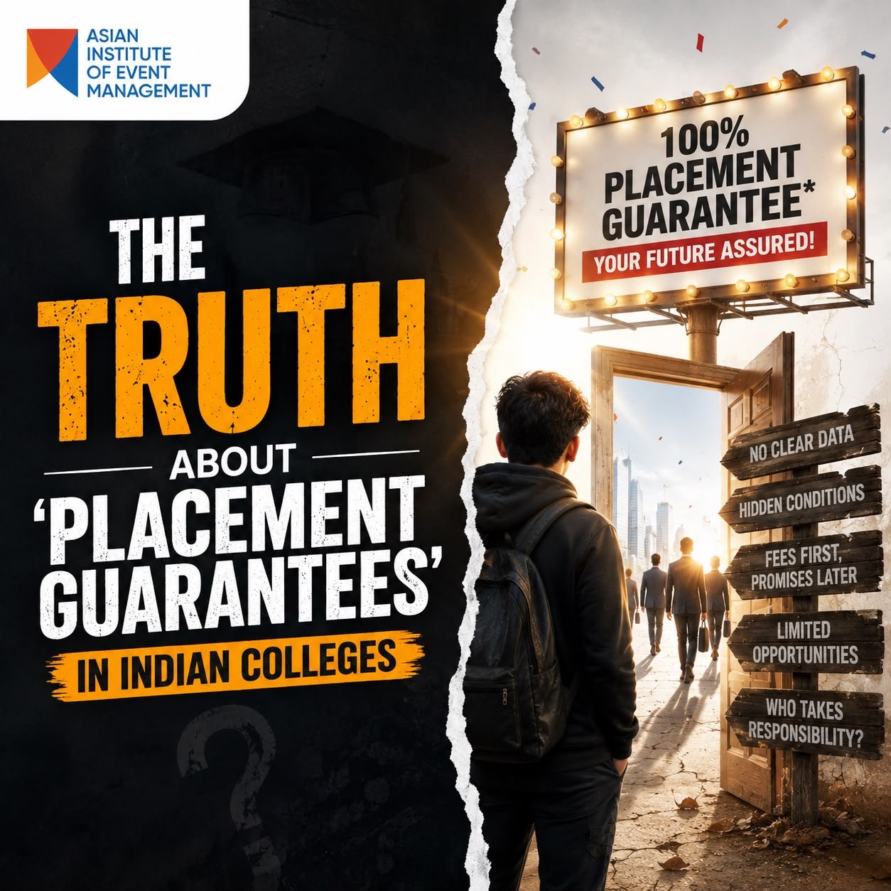 Student learning about placement guarantees in Indian colleges before choosing the right institute.